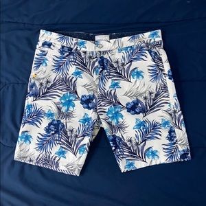 NNT 34’ Denim-Flower Floral Print Shorts